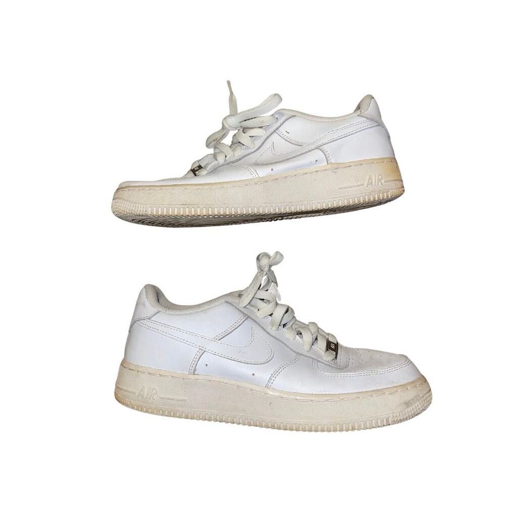 Nike Air Force 1 Low Top Sneakers Youth Shoes Triple White Size 7 Streetwear